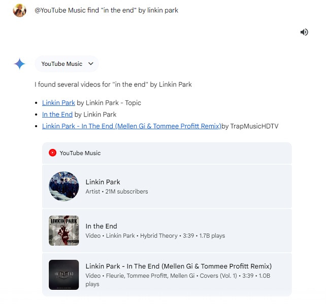 Gemini gets a YouTube Music extension on Android and desktop