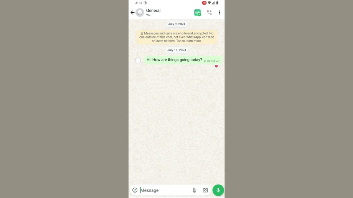 WhatsApp for Android Reportedly Testing Message Reactions via Double Tap Feature