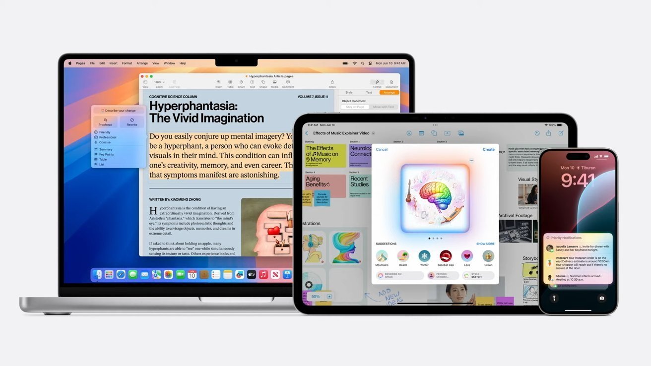 New OS public betas offer a glimpse of Apple Intelligence