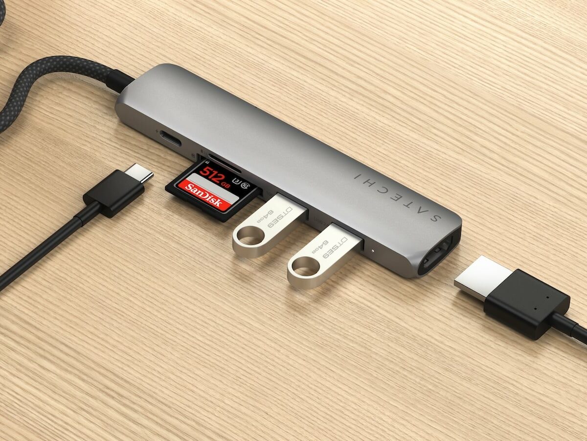 Satechi 6-in-1 USB-C Slim Multiport Adapter