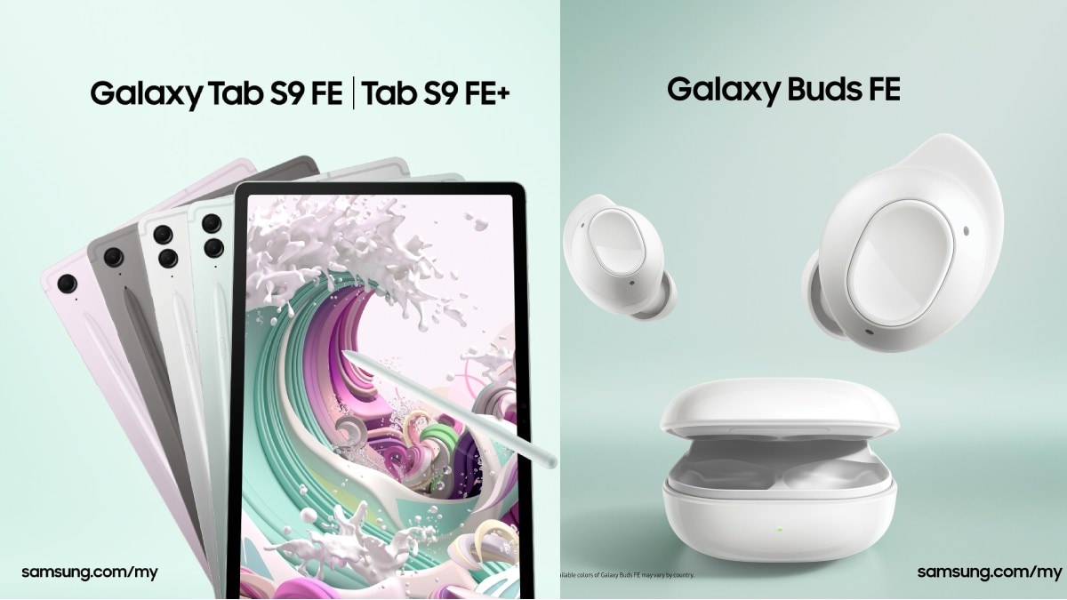 Samsung Galaxy Tab S9 FE, Galaxy Tab S9 FE+ and Galaxy Buds FE Launched: Price, Specifications