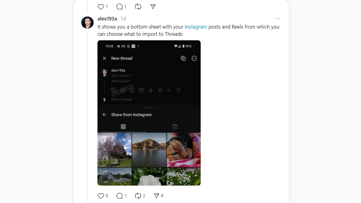 Meta Testing New Feature That Allows You to Post Instagram Reels Directly on Threads