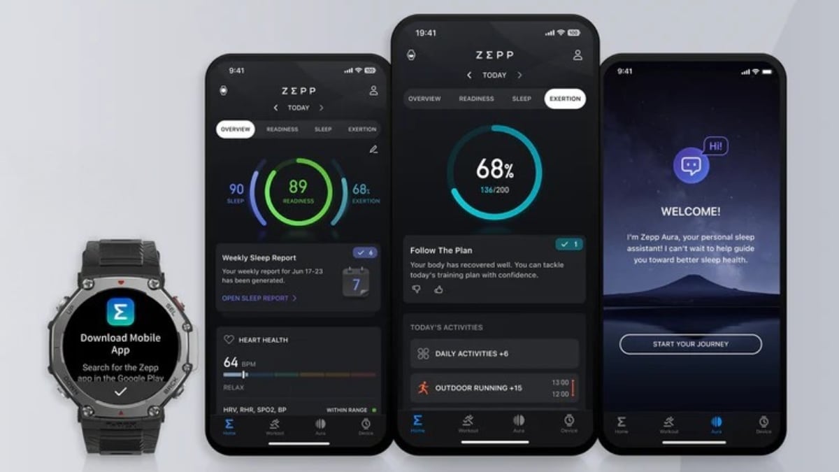 Zepp App 9 With Exertion Score, Other Improved Features Now Available for Amazfit Users