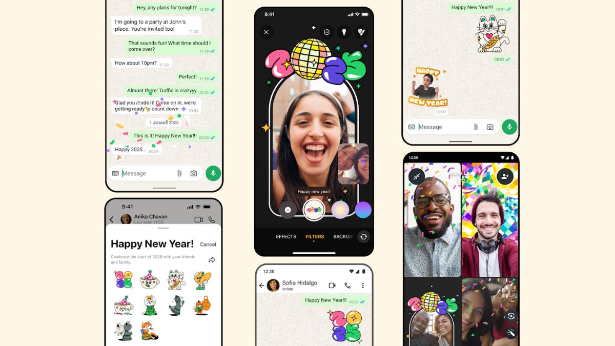 WhatsApp Rolls Out New Calling Effects, Animations and Stickers Ahead of New Year