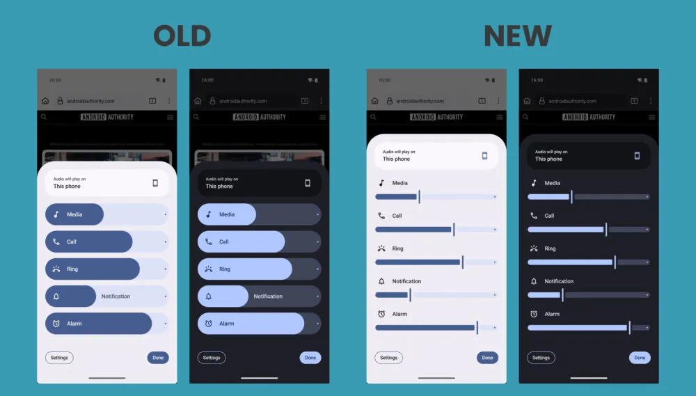 Android 16 might give the volume UI a visually refreshing new look
